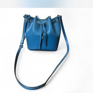 Michael Kors Blue Crossbody Bucket Bag